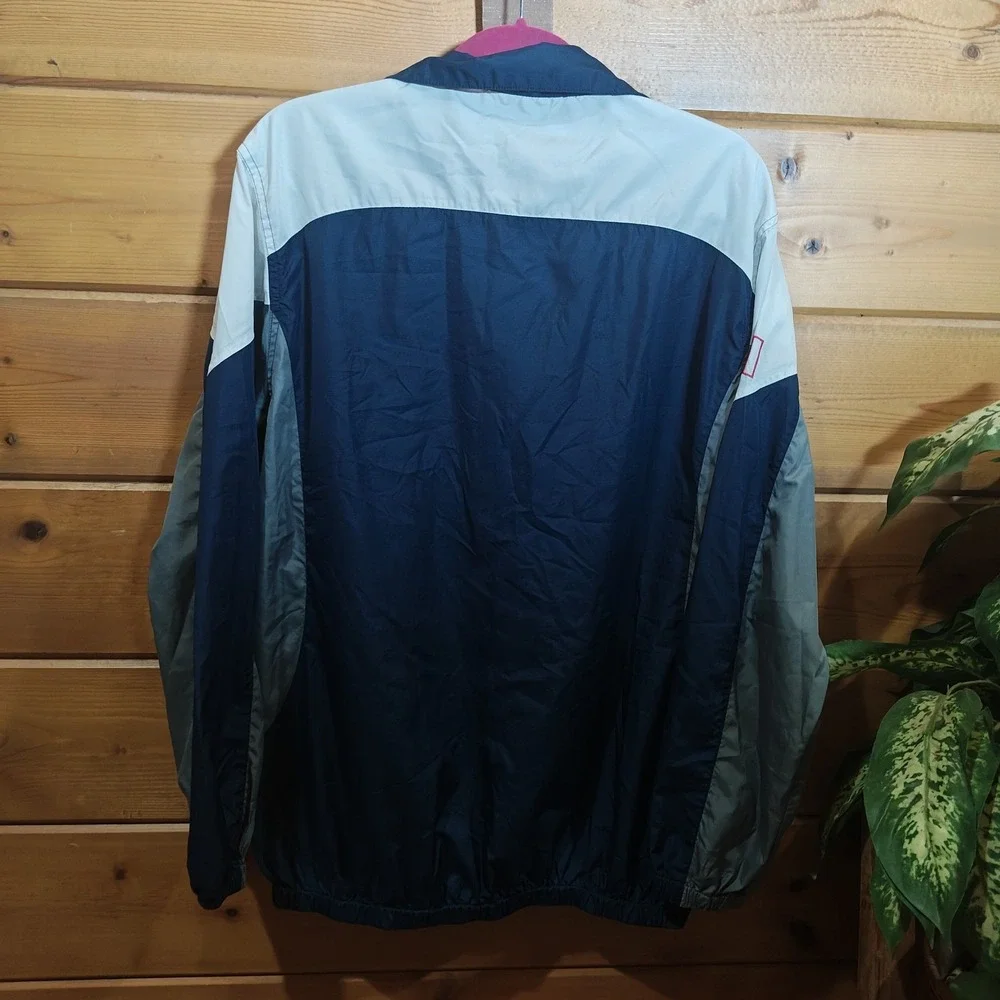 Dunbrooke New England Patriots Jacket Mens Blue NFL‎ Full Zip Windbreaker Size L